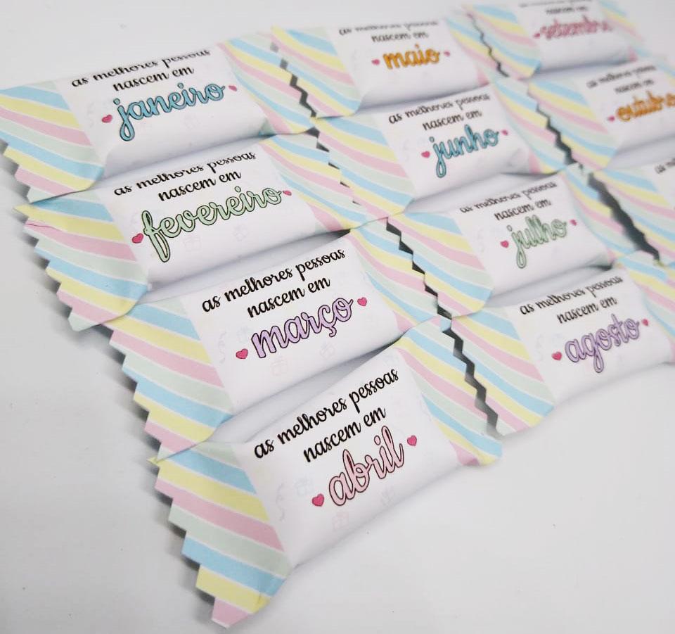 Arquivo Balinha Mês Aniversário PDF/PNG