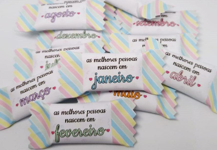 Arquivo Balinha Mês Aniversário PDF/PNG