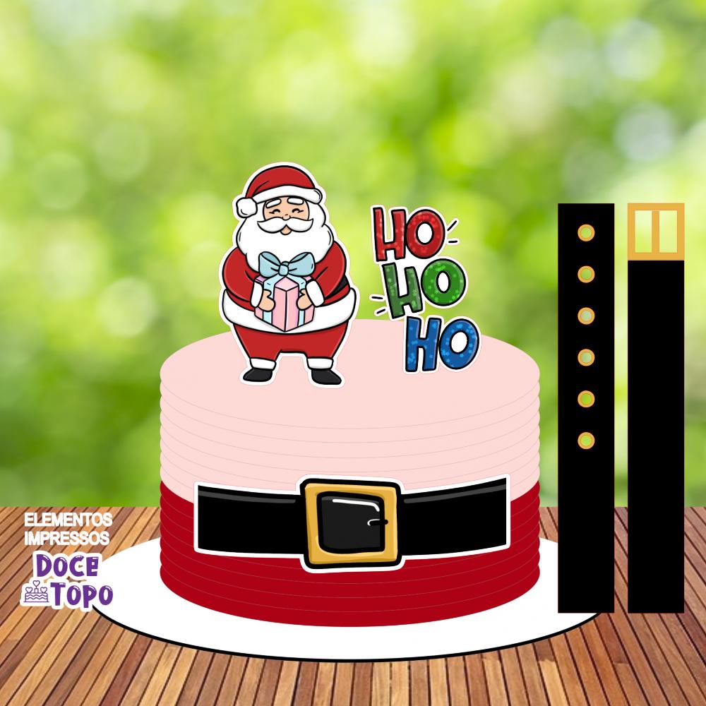 Topo de Bolo Natal 08 Somente Studio