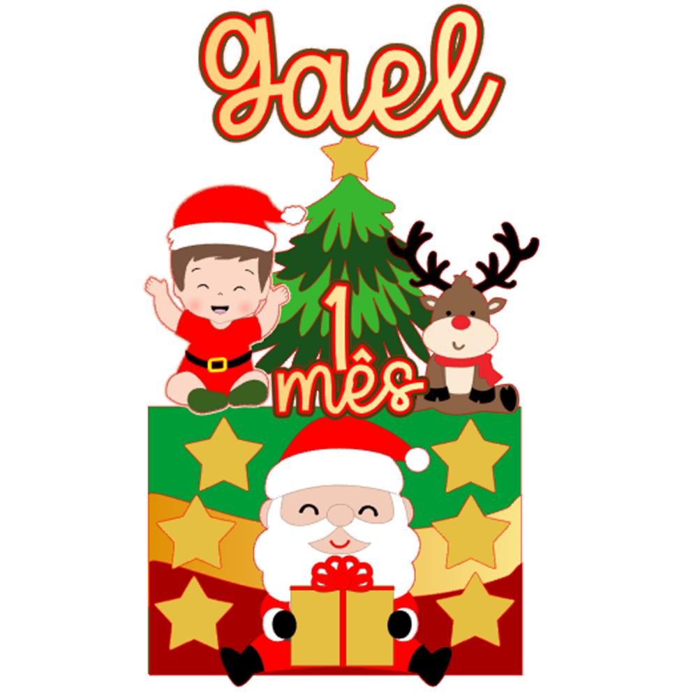 Topo de Bolo Natal 37 Somente Studio