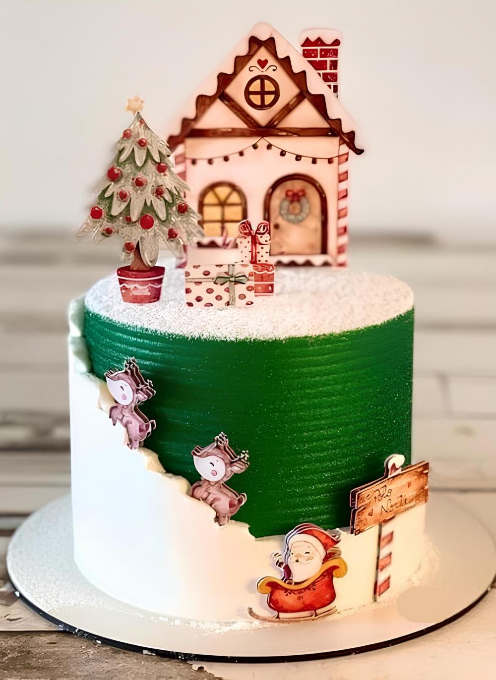 Topo de Bolo Natal 54 Somente Studio