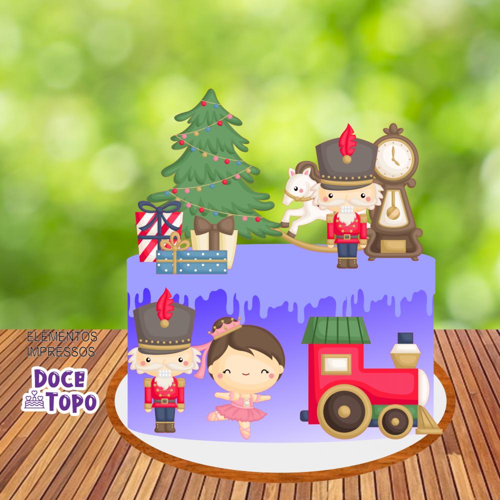 Topo de Bolo Natal Quebra Nozes 02 Somente Studio