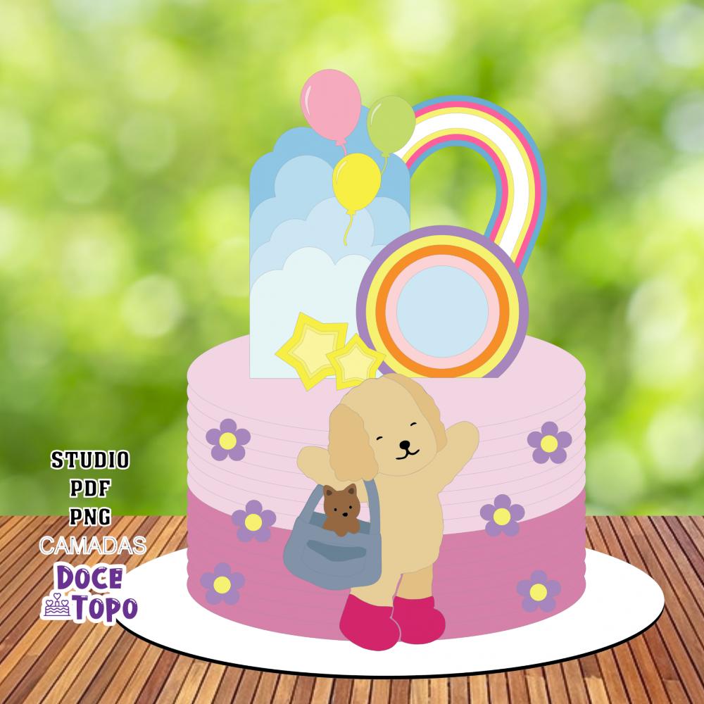 Topo de Bolo Bobbie Goods 08 Studio/PDF/PNG