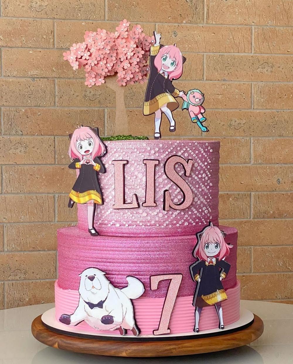 Topo de Bolo Spy X Family - Anya Studio/PDF/PNG