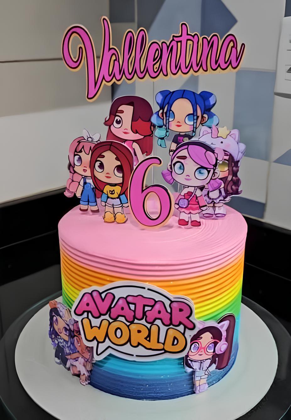 Topo de Bolo Avatar World 02 Studio/PDF/PNG