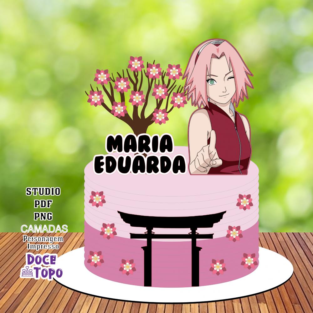 Topo de Bolo Sakura 01 Studio/PDF/PNG