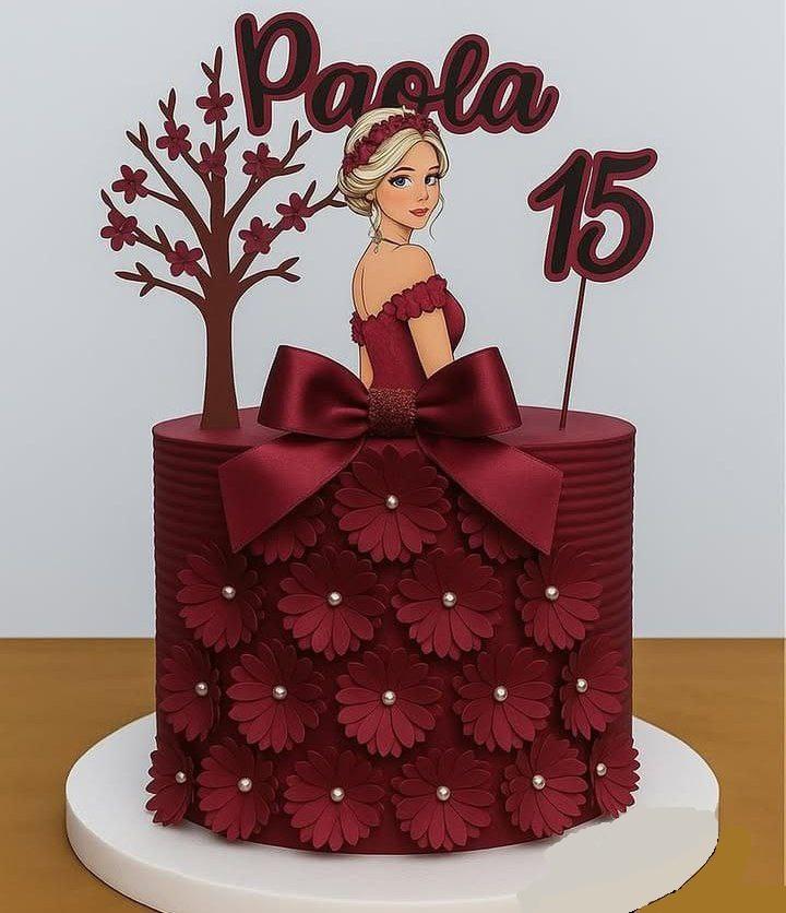 Topo de Bolo Mulher Vestido 01 Studio/PDF/PNG