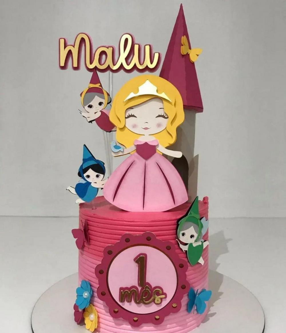 Topo de Bolo A Bela Adormecida 02 Studio