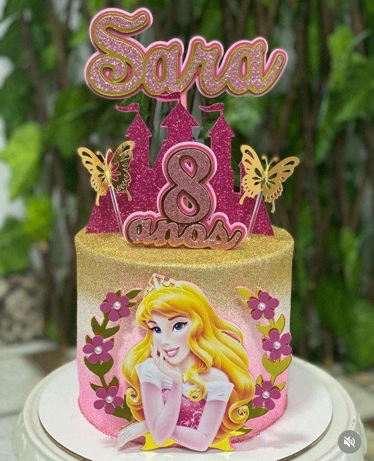 Topo de Bolo A Bela Adormecida 04 Studio