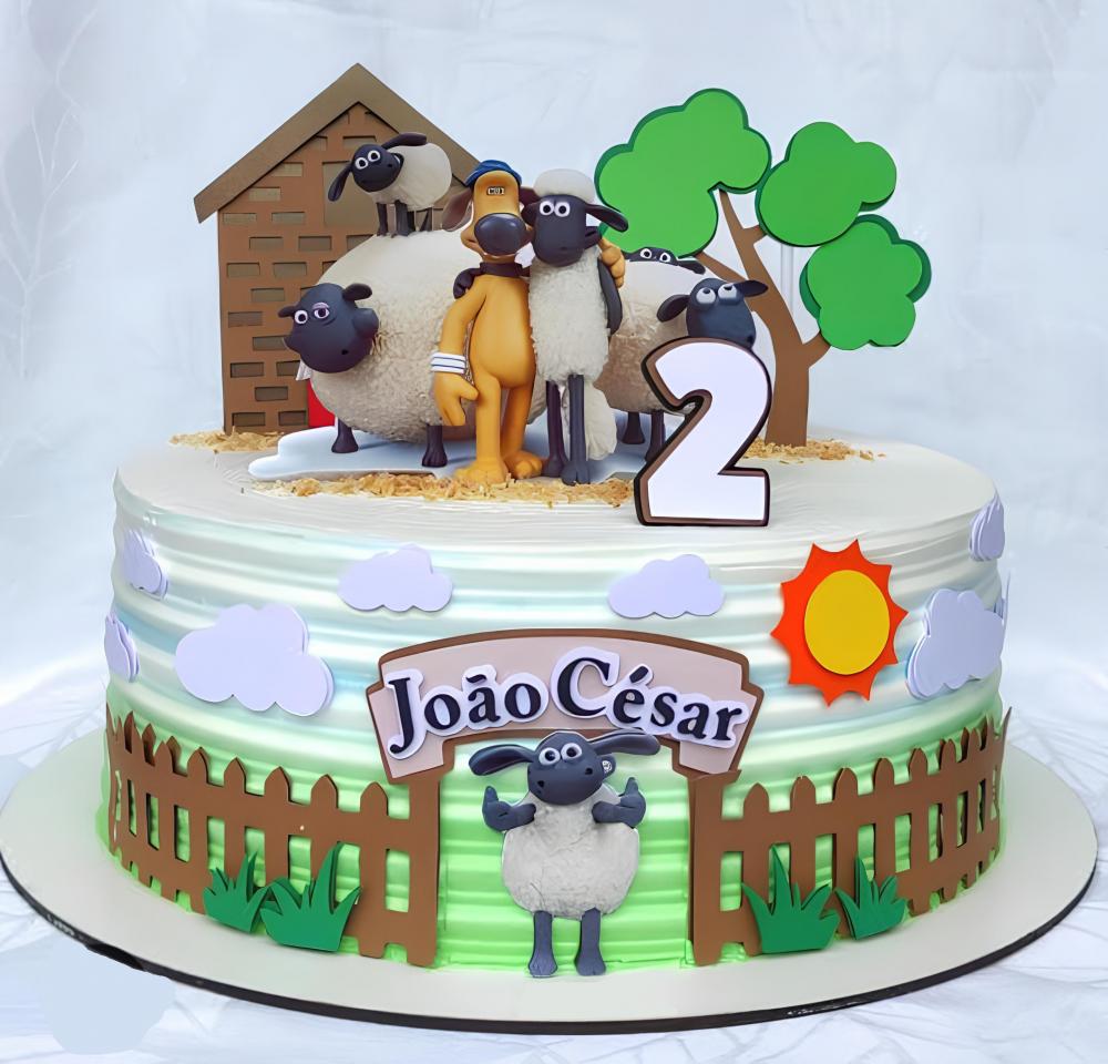 Topo de Bolo Shaun O Carneiro 01 Studio/PDF/PNG