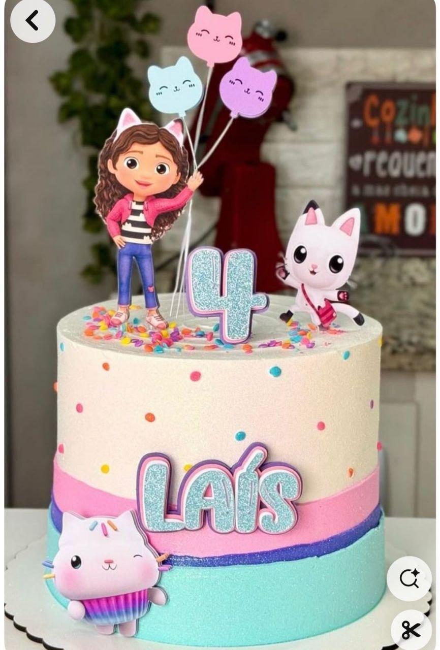 Topo de Bolo A Casa Mágica da Gabby 10 Somente Studio