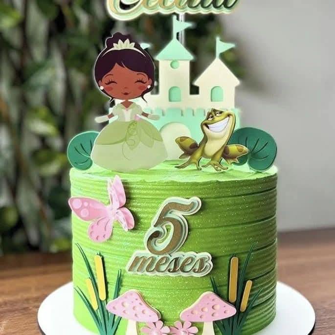 Topo de Bolo A Princesa e o Sapo 02 Somente Studio