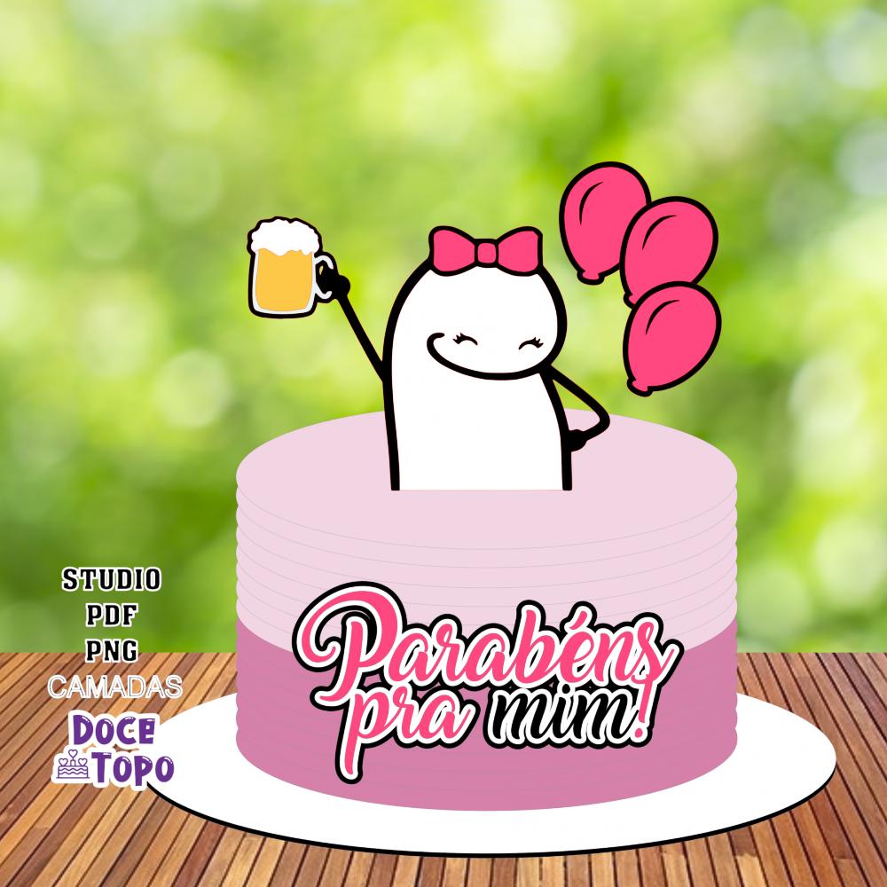 Topo de Bolo Flork Cerveja 02 Studio/PDF/PNG