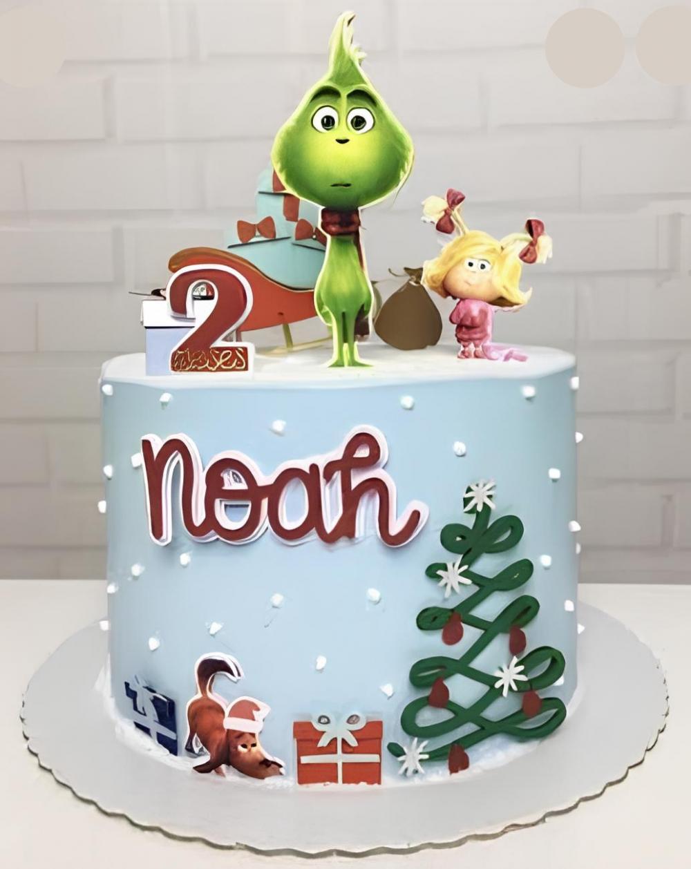 Topo de Bolo Natal Grinch 05 Somente Studio