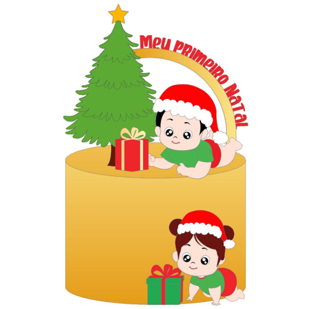 Topo de Bolo Natal 084 Somente Studio