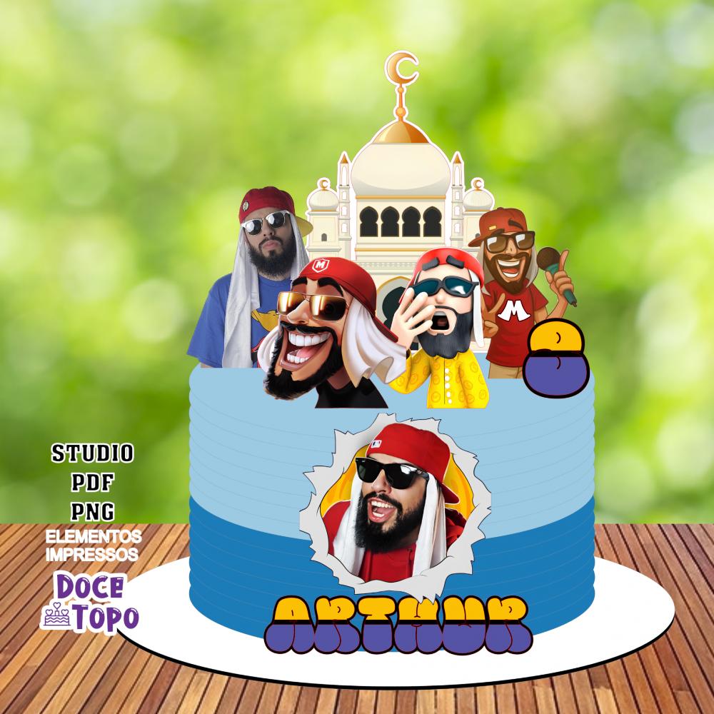 Topo de Bolo Mussoumano 02 Studio/PDF/PNG