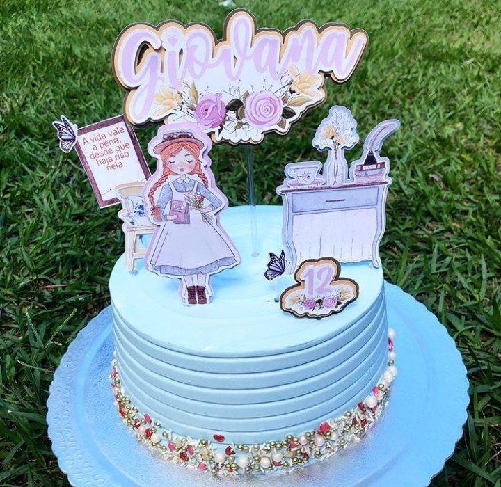 Topo de Bolo Anne com E Somente Studio