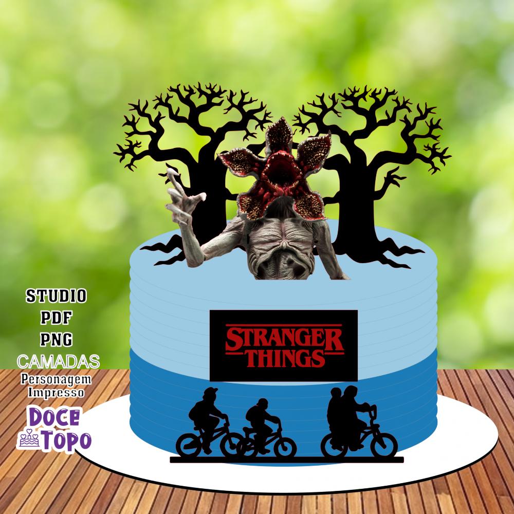Topo de Bolo Stranger Things 01 Studio/PDF/PNG