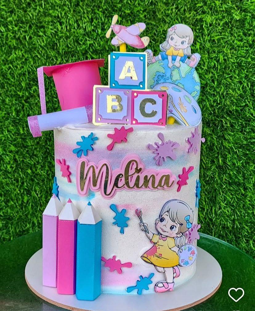 Topo de Bolo Formatura ABC 20 Somente Studio