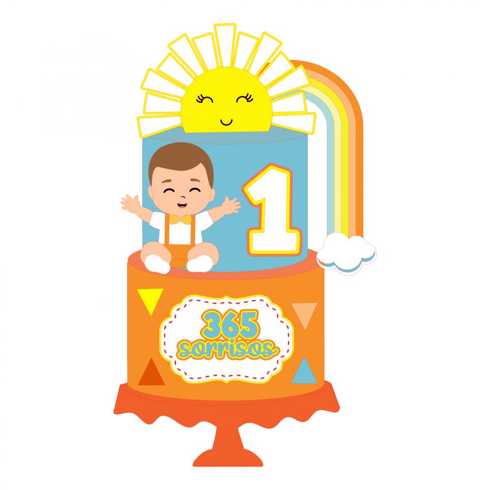 Topo de Bolo 365 Dias 06 Somente Studio