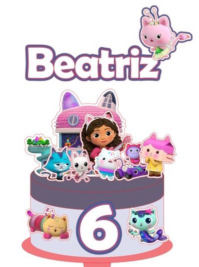 Topo de Bolo A Casa Mágica da Gabby 11 Somente Studio