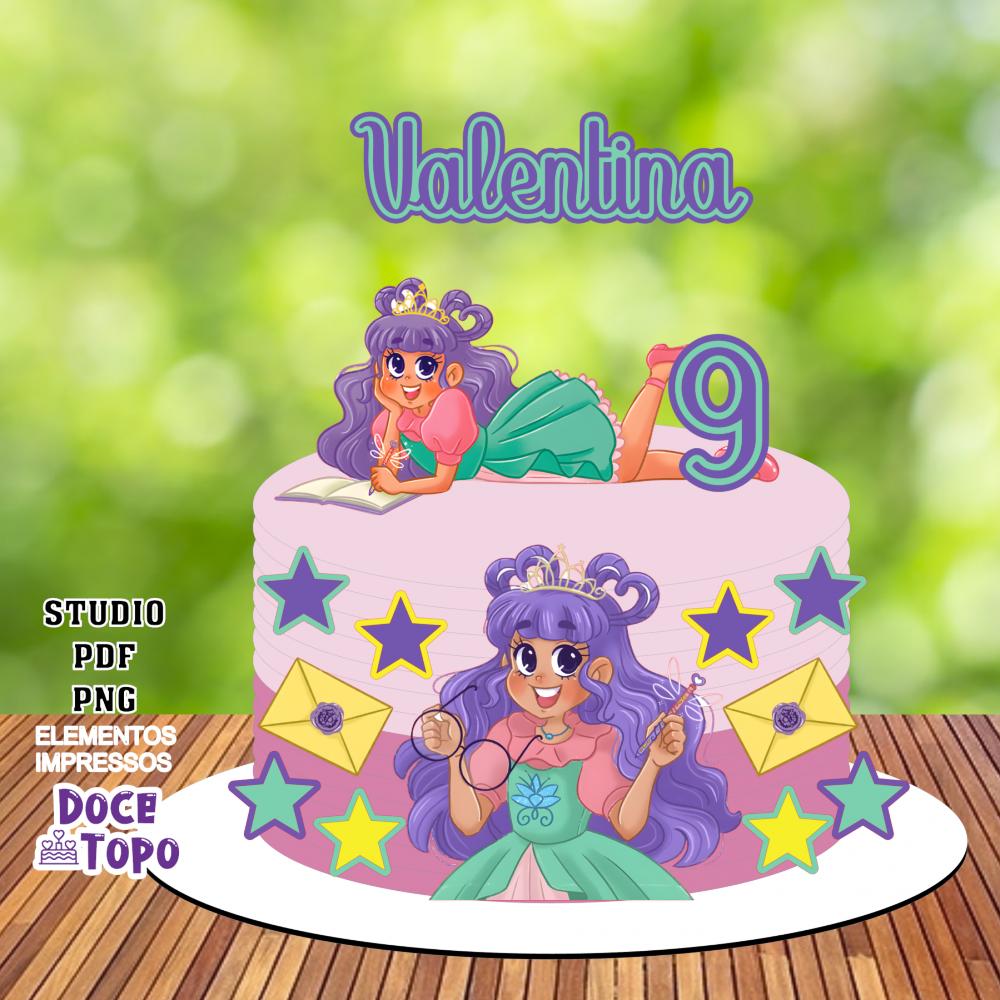 Topo de Bolo O Diário de uma Princesa Desastrada 01 Studio/PDF/P