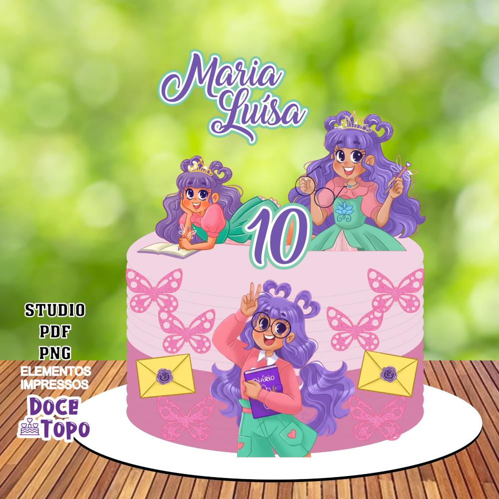 Topo de Bolo O Diário de uma Princesa Desastrada 02 Studio/PDF/P