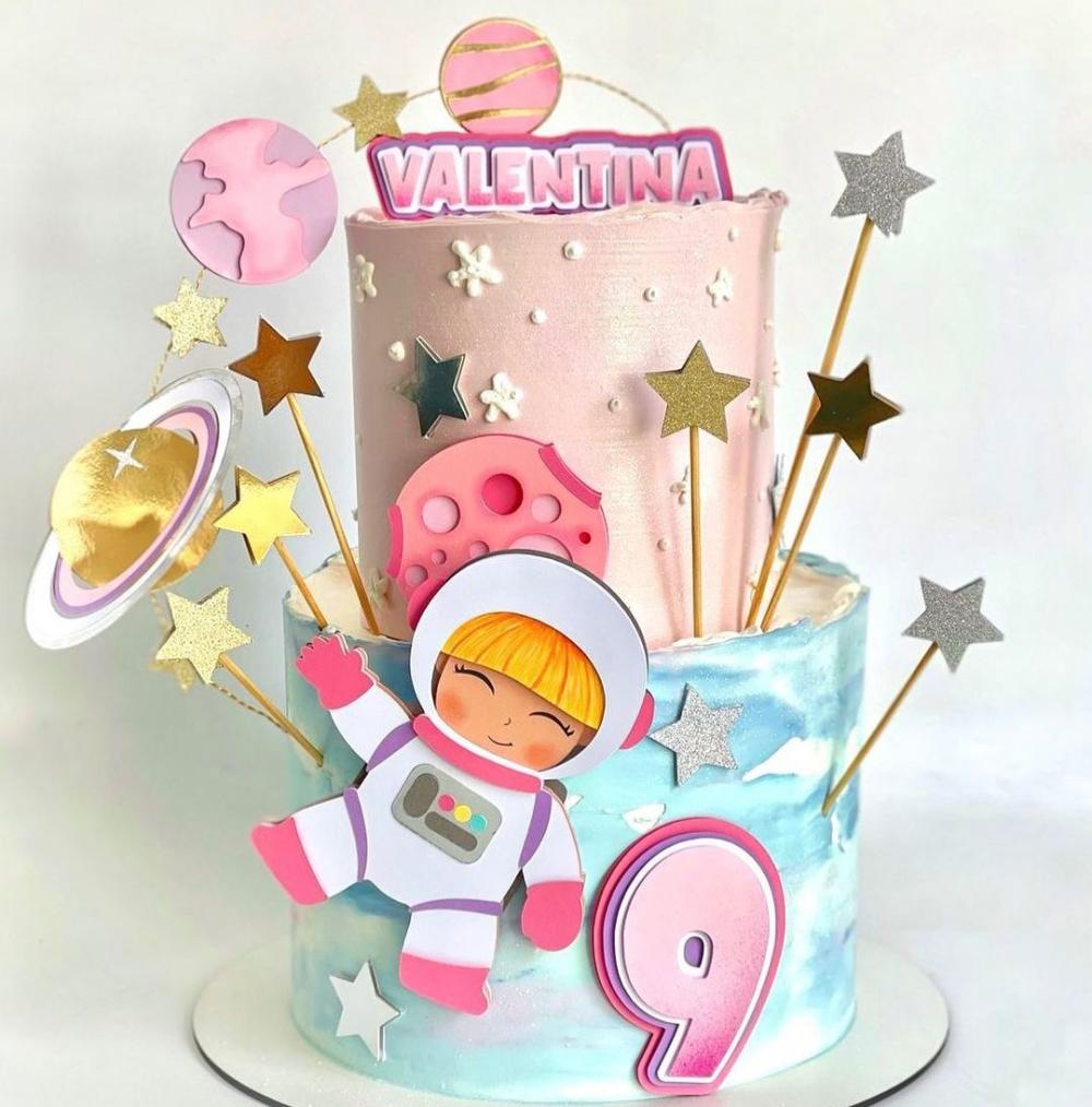 Topo de Bolo Astronauta 15 Somente Studio