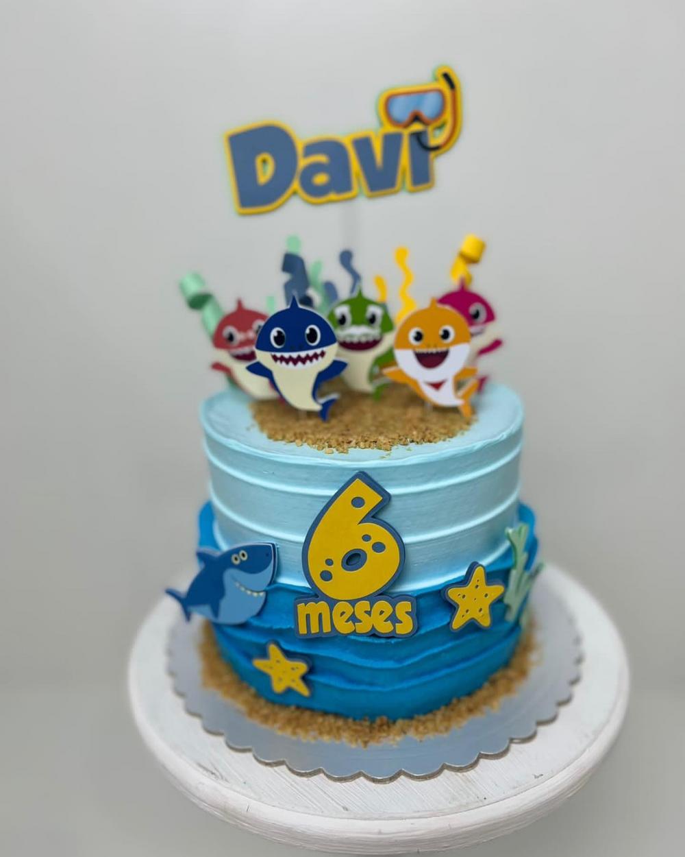 Topo de Baby Shark 02 Somente Studio