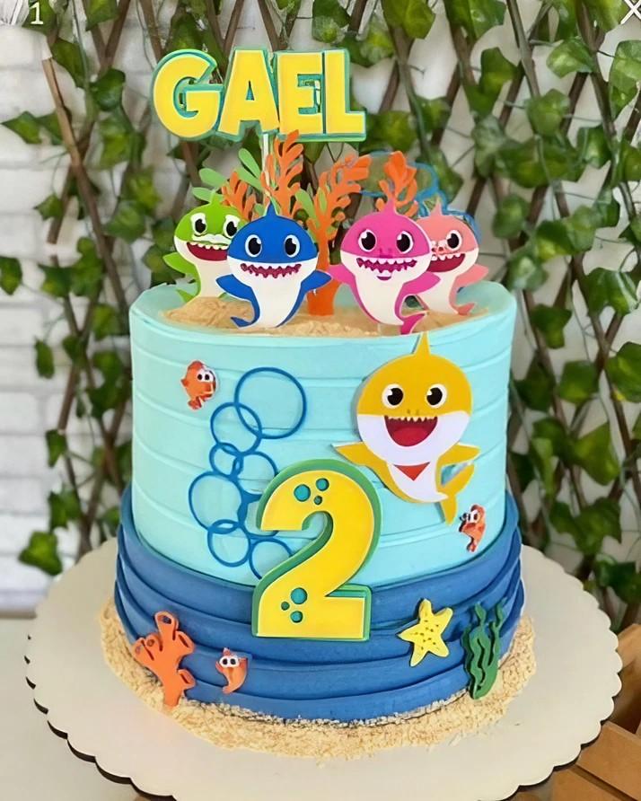 Topo de Baby Shark 10 Somente Studio