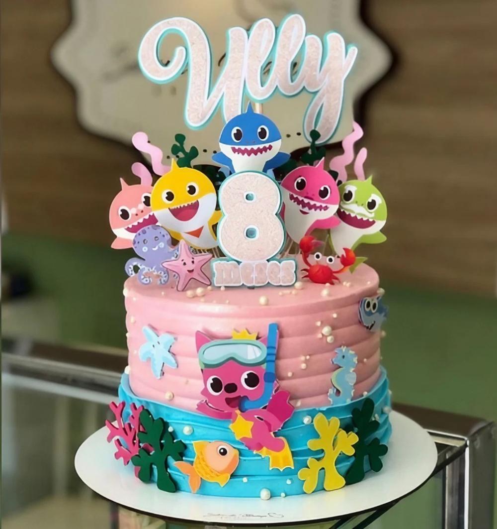 Topo de Baby Shark 11 Somente Studio