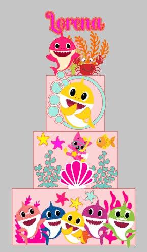 Topo de Baby Shark 16 Somente Studio