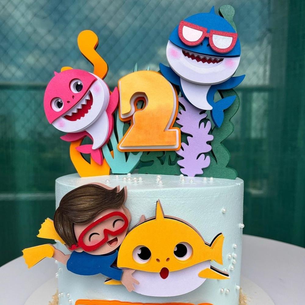 Topo de Baby Shark 17 Somente Studio