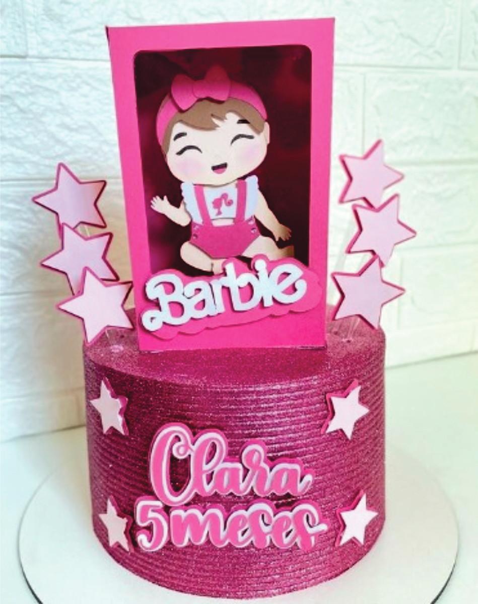 Topo de Bolo Barbie 12 Somente Studio