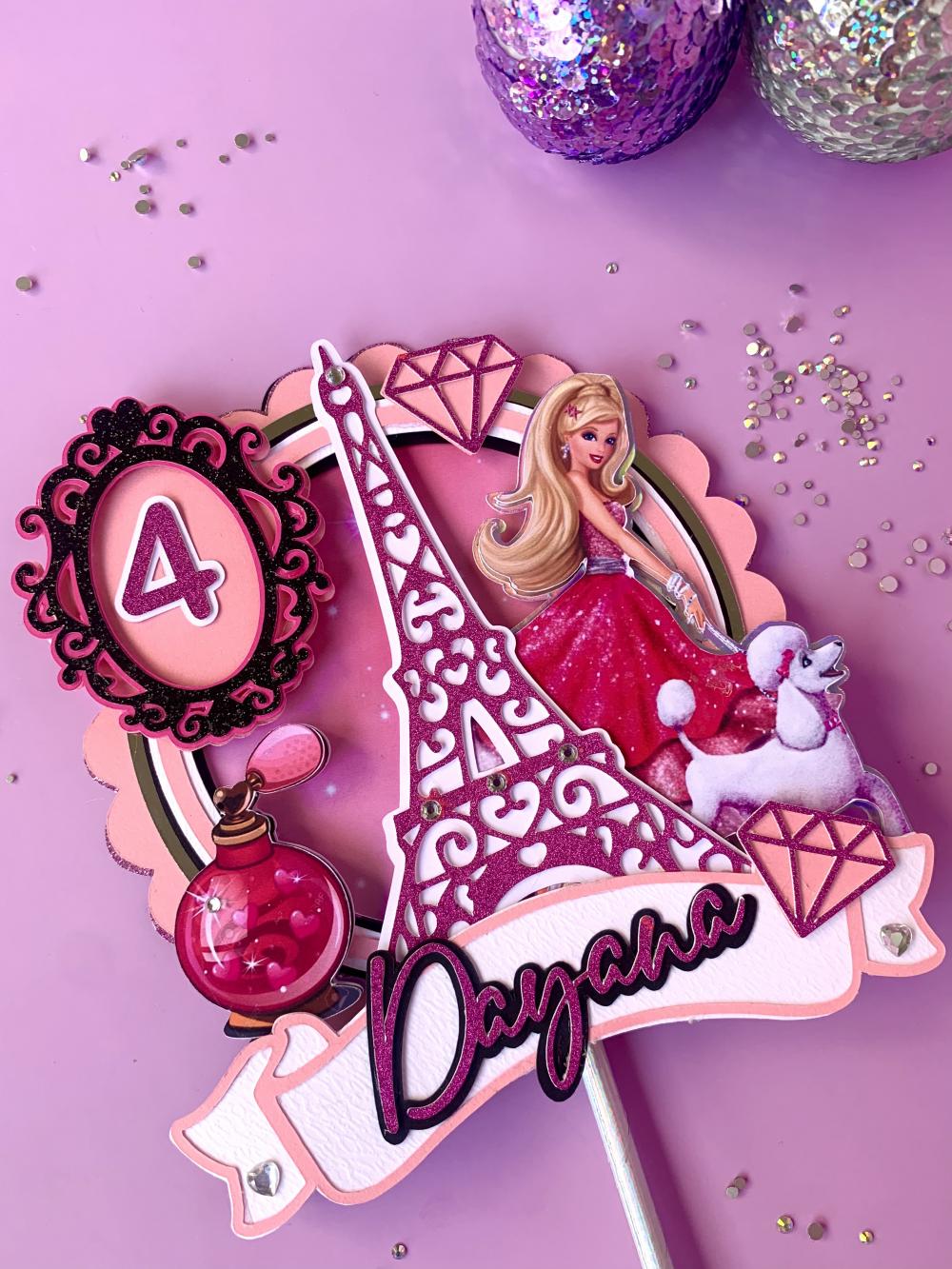 Topo de Bolo Barbie 27 Somente Studio