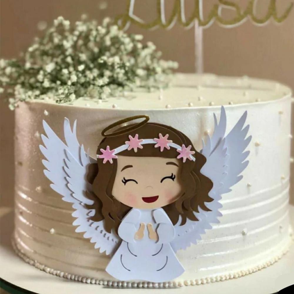 Topo de Bolo Batizado 32 Somente Studio