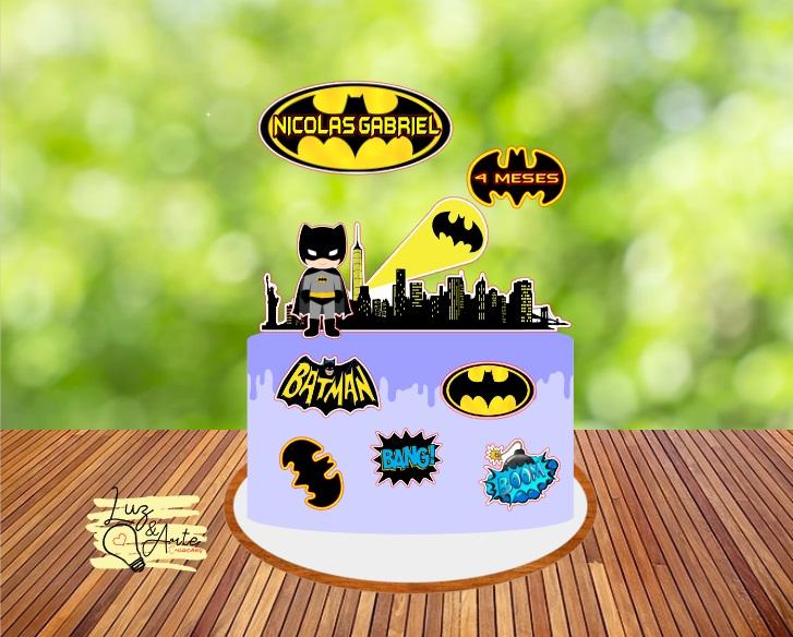 Topo de Bolo Batman 01 Somente Studio