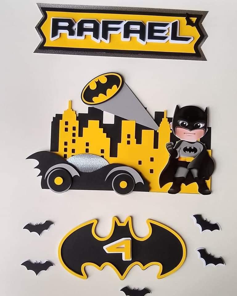 Topo de Bolo Batman 02 Somente Studio