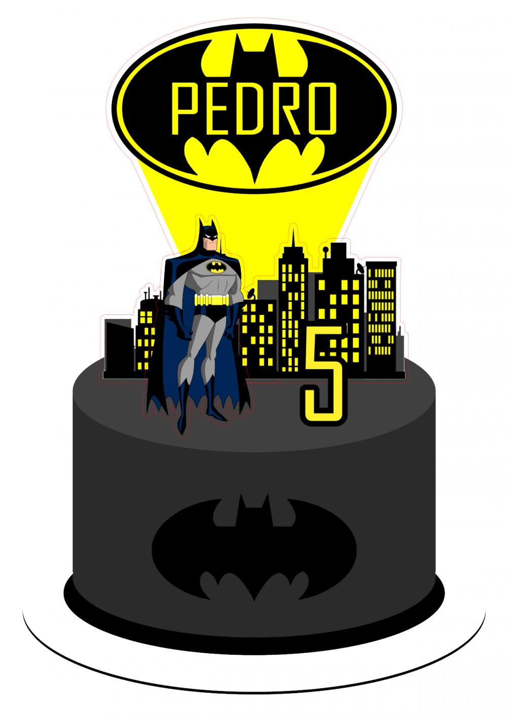 Topo de Bolo Batman 11 Somente Studio