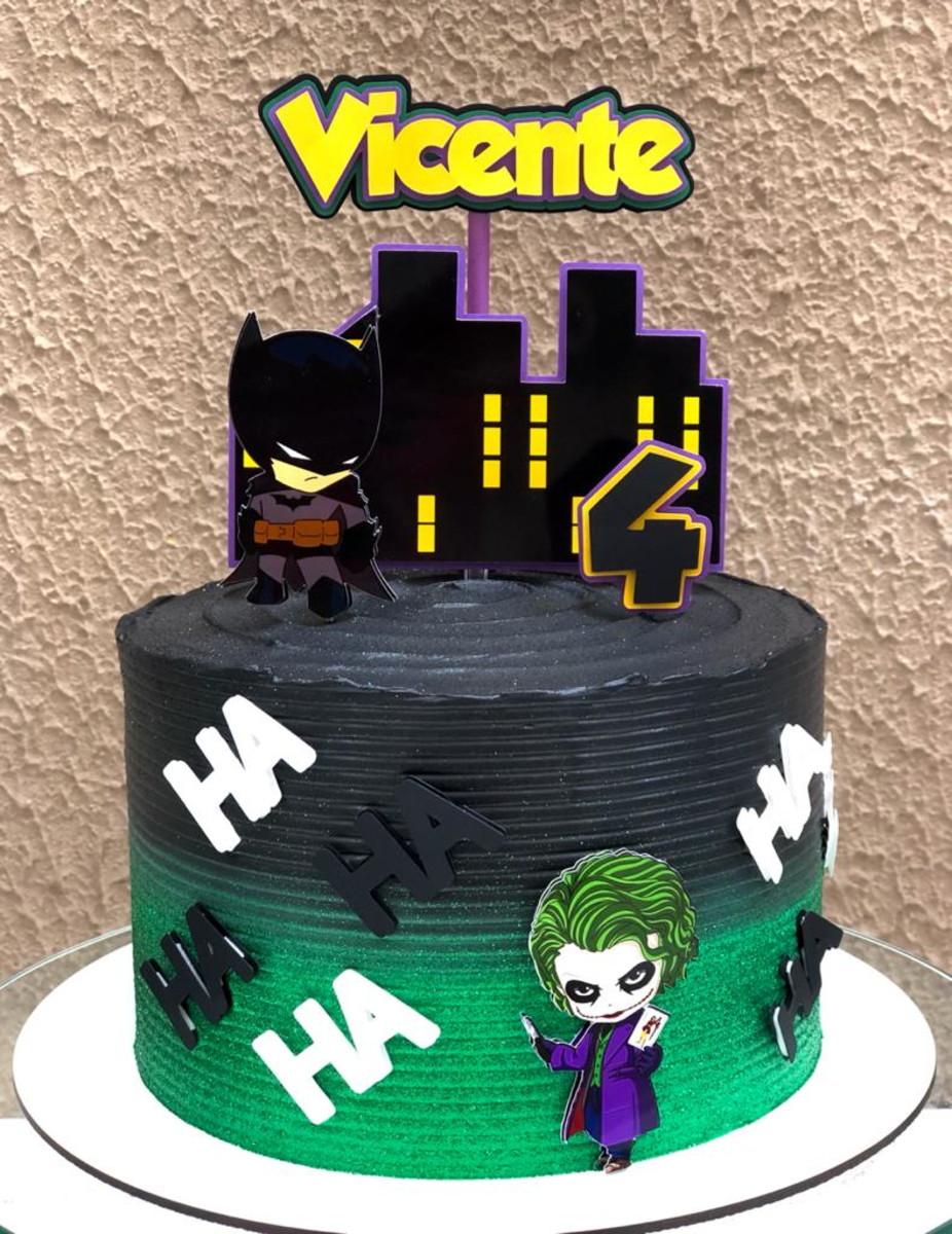 Topo de Bolo Batman 13 Somente Studio