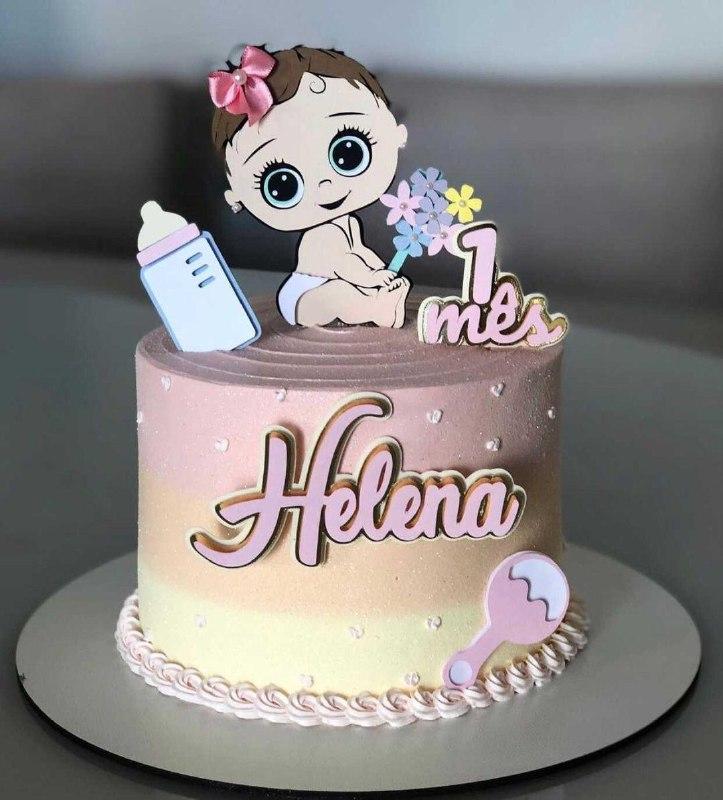 Topo de Bolo Bebê 02 Somente Studio