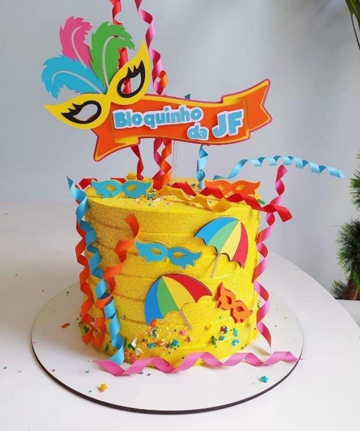 Topo de Bolo Carnaval 32 Somente Studio