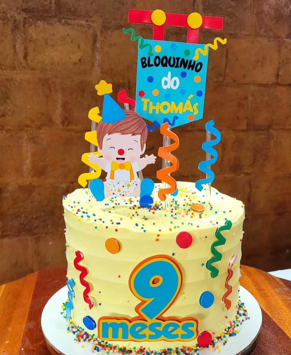 Topo de Bolo Carnaval 36 Somente Studio