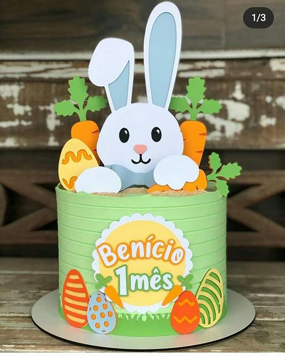 Topo de Bolo Páscoa 17 Somente Studio