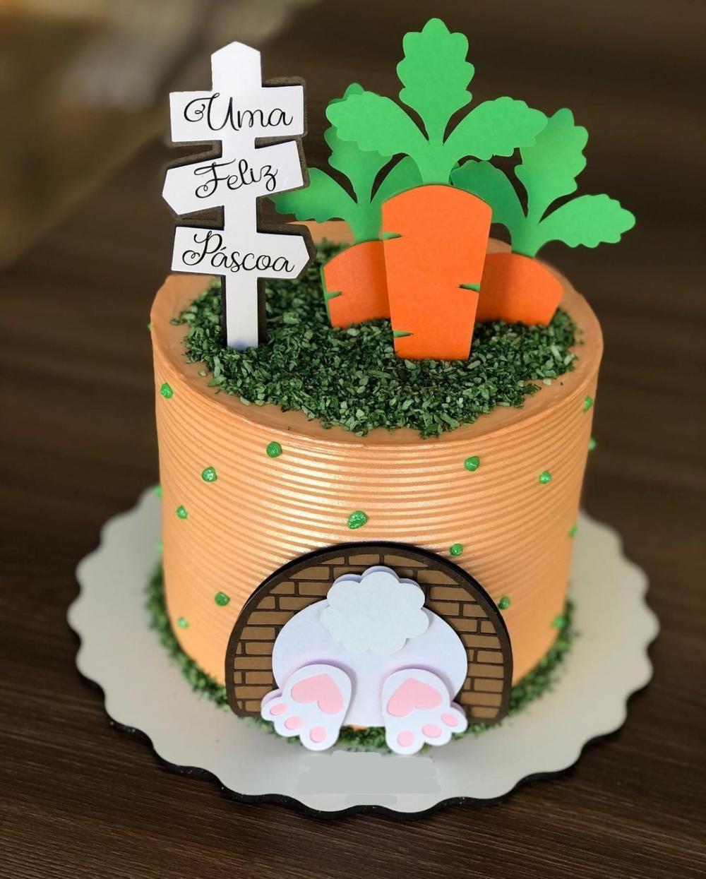 Topo de Bolo Páscoa 18 Somente Studio