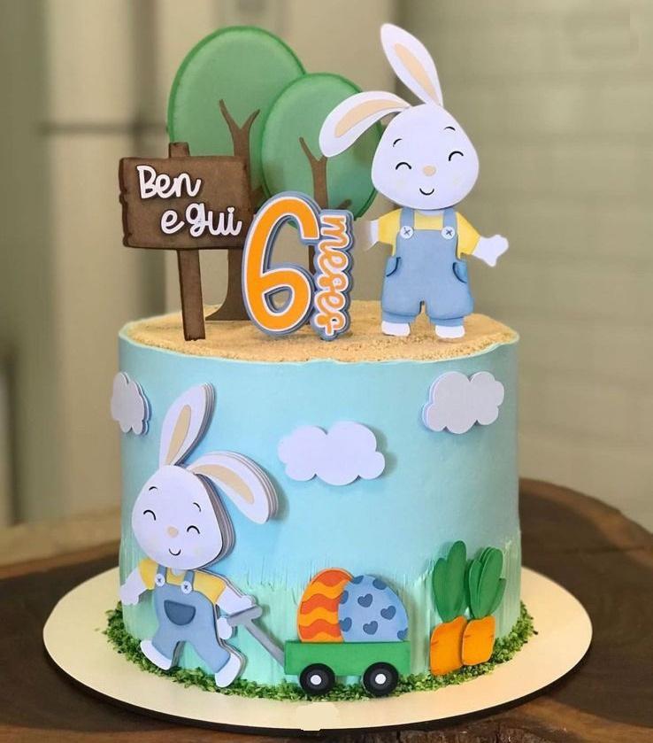 Topo de Bolo Páscoa 19 Somente Studio