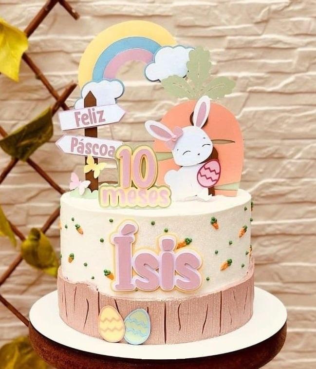 Topo de Bolo Páscoa 22 Somente Studio