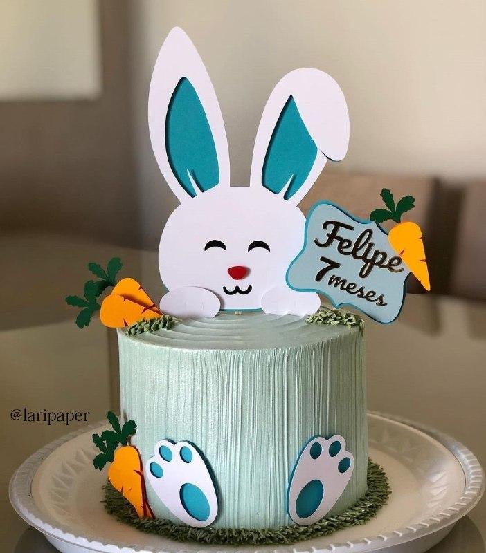 Topo de Bolo Páscoa 26 Somente Studio