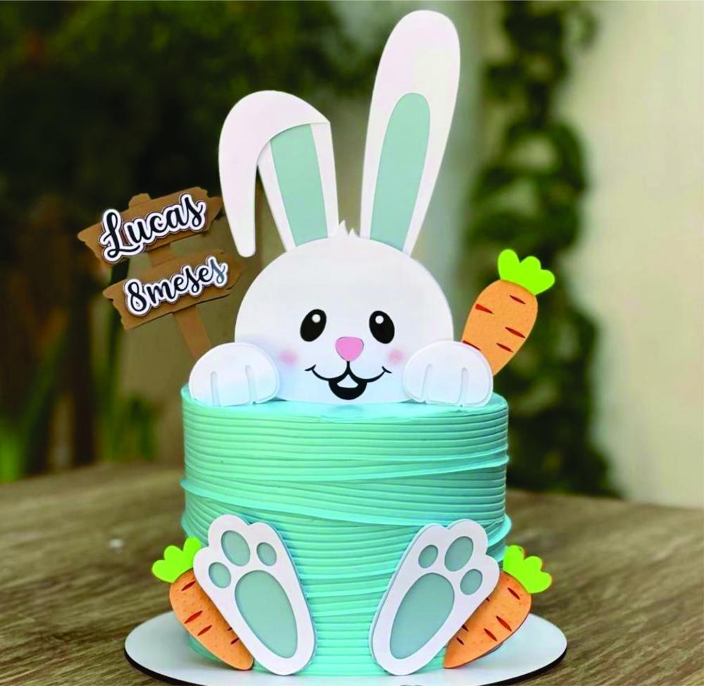 Topo de Bolo Páscoa 33 Somente Studio