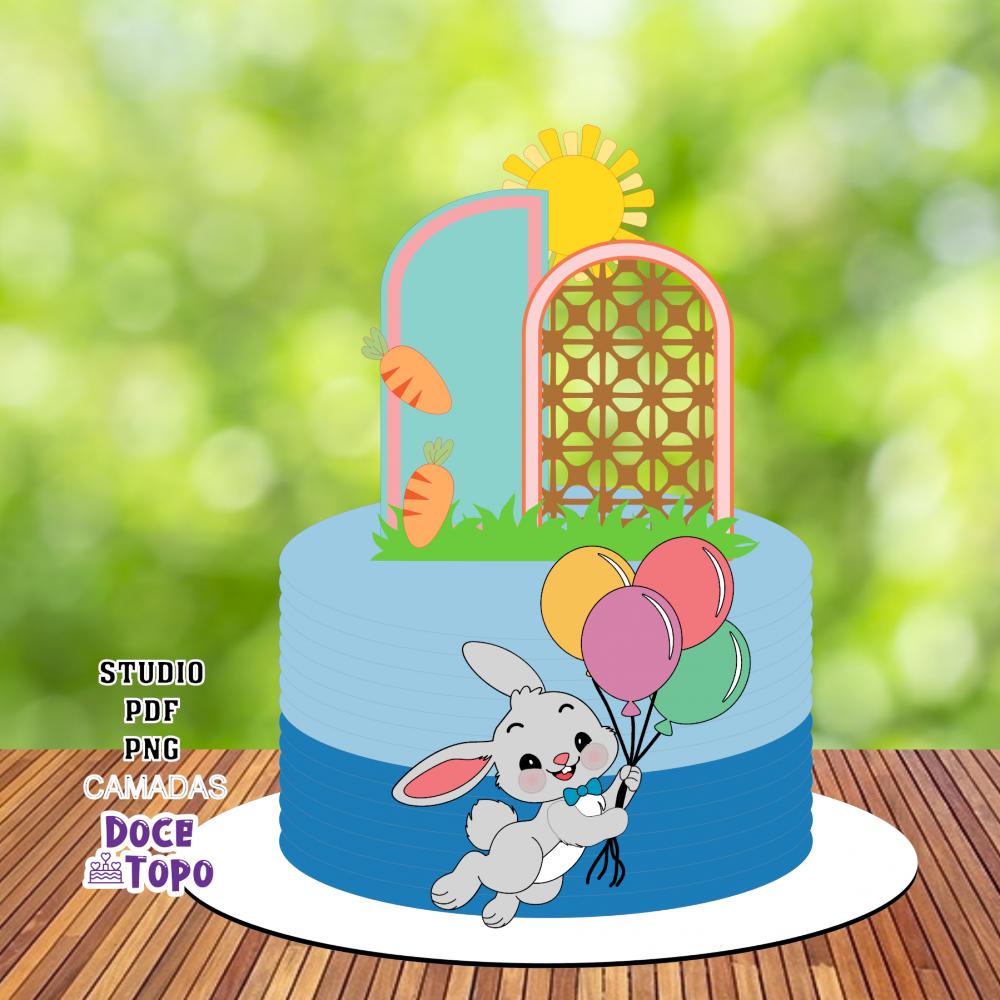 Topo de Bolo Páscoa 46 Studio/PDF/PNG